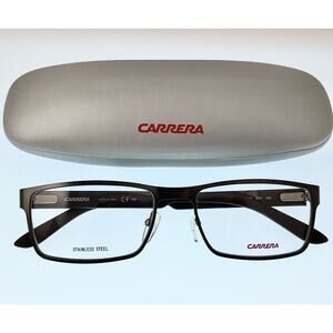 NEW CARRERA Gunmetal Ophthalmic quality W/ case